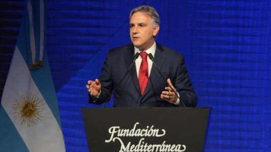 Llaryora reiteró su pedido de bajar las retenciones y una nueva ley de biocombustibles en el aniversario de la Fundación Mediterránea