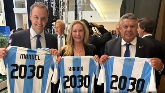 Karina Milei y Chiqui Tapia se mostraron juntos: un mensaje de unidad en el camino hacia el Mundial 2030