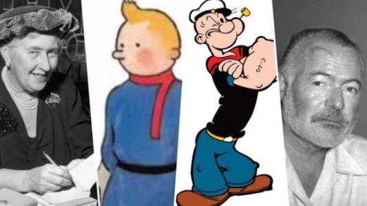 Popeye y Tintín pasarán a dominio público junto con el Bolero de Ravel y las novelas de Hemingway y Agatha Christie