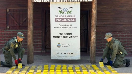 Gendarmería detuvo a tres personas y secuestró 116 kilos de cocaína