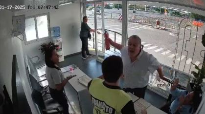 Misiones: un periodista atacó con un matafuego a tres inspectores porque no pudo renovar su licencia