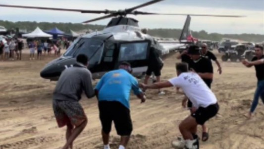 Aterrizó un helicóptero en una playa de Pinamar: le retiraron la licencia al piloto