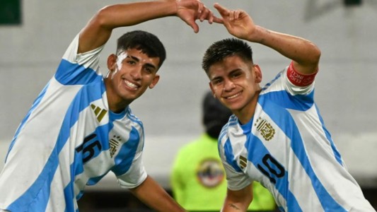 La Selección argentina Sub 20 le ganó 4-3 a Uruguay y quedó a un paso del Mundial