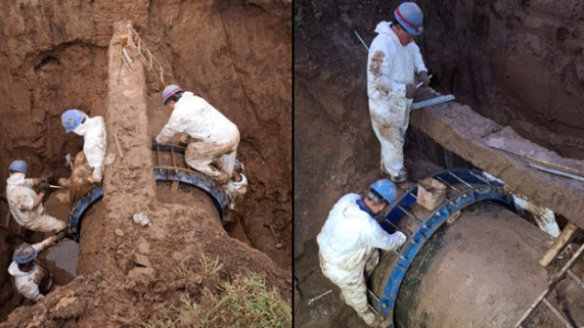 Continúan los trabajos de Aguas Cordobesas en un caño maestro y afecta a varios barrios
