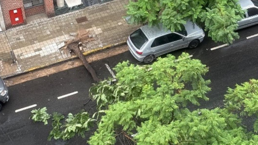 Siete familias fueron evacuadas a causa de la tormenta