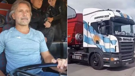 Marcos Di Palma viaja a Bahía Blanca con un camión cargado de ayuda