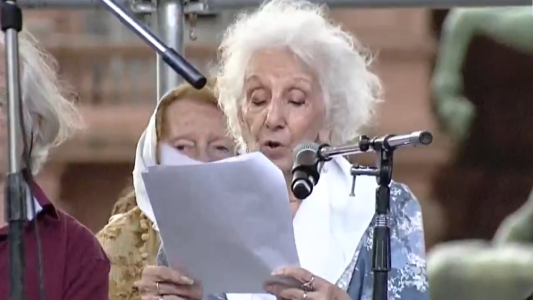 Estela de Carlotto en el Día de la Memoria: “Nunca es tarde para recuperar la identidad”