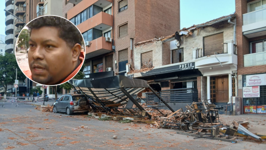 “Se salvó de milagro”: el relato del inquilino de la casa que está arriba del bar derrumbado