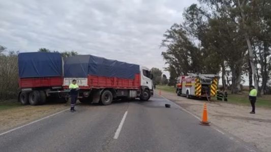 Una persona murió tras chocar de frente contra un camión en la Ruta Nacional 9
