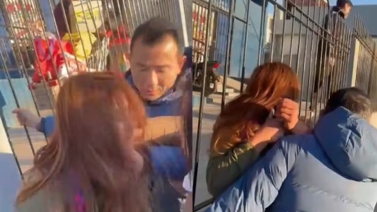 En video: robó bebidas en un súper y la atraparon los comerciantes