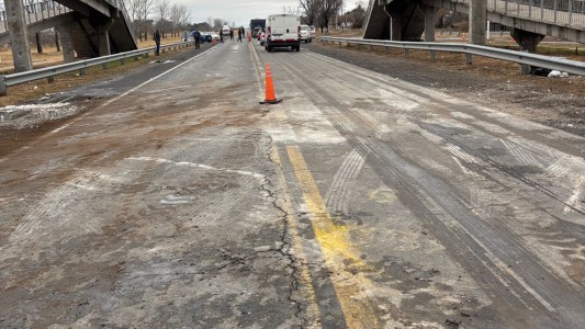 Tras la caída del puente, liberan la traza de la Ruta Nacional N° 7