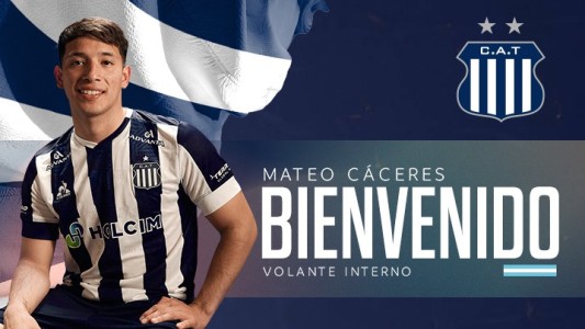 Mateo Cáceres es nuevo jugador de Talleres