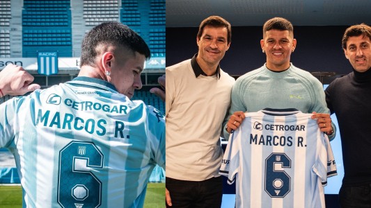 Racing presentó a Marcos Rojo como nuevo refuerzo