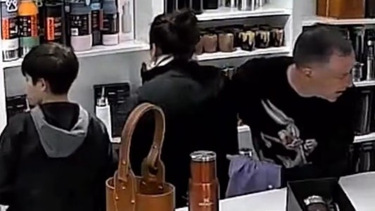 Video: utilizaron a un menor como pantalla para robar cuatro termos