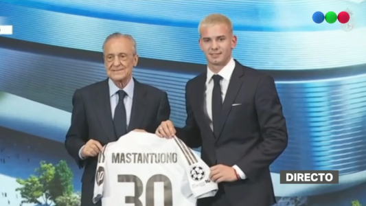 Real Madrid presentó a Mastantuono: "Se me cumple un sueño, llegar al club más grande del mundo"