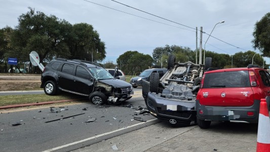 Impactante choque frontal en Camino Intercountries