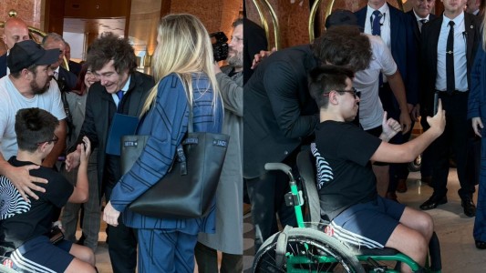 Milei en Córdoba y su encuentro con Tomi, el nene de “huesos de cristal”