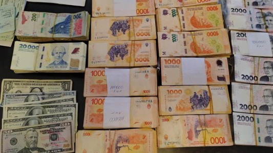 Detuvieron a un hombre en Villa María y secuestraron más de 10 millones de pesos