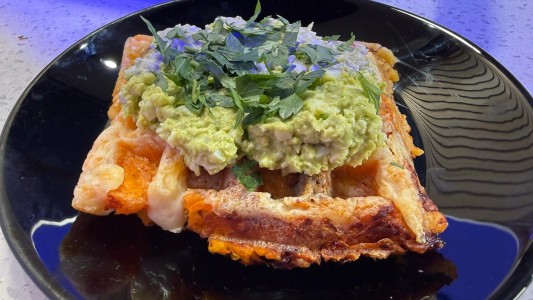 Waffles corcantes con 2 ingredientes en Bienestar