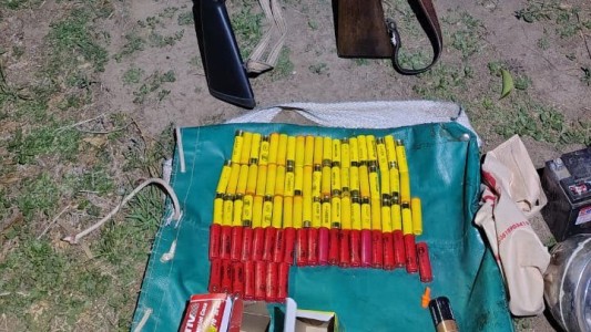 Dos detenidos y armas secuestradas en un operativo rural