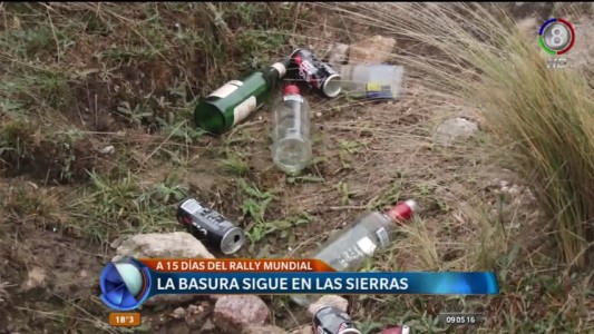 A dos semanas del Rally nadie limpia la basura en las sierras