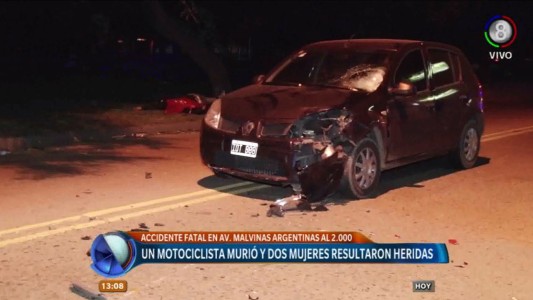 Motociclista murió al chocar contra un árbol