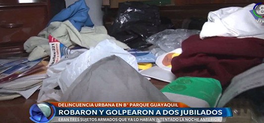 Asaltaron y golperaron a jubilados de barrio Parque Guayaquil
