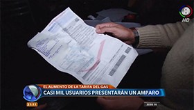 Por la suba en la tarifa del gas, usuarios buscan recurso de amparo