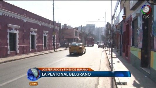 Proponen "peatonalizar" la calle Belgrano para nuevo circuito turístico
