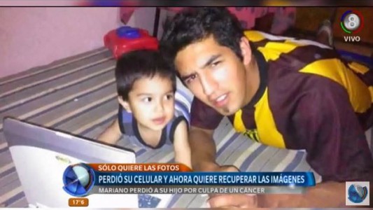No quiere recuperar el celular, solo quiere las fotos de su hijo
