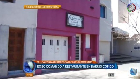 Robo comando a restaurante | Se llevaron hasta los abrigos de los comensales