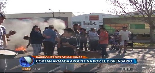 Vecinos cortaron la ruta para reclamar por el dispensario
