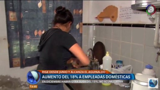Aumento para empleadas domésticas