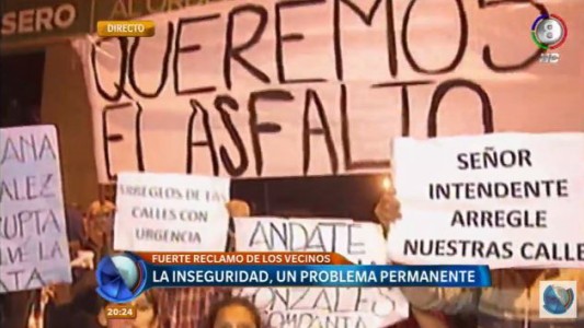 Vecinos de San Roque protestaron por seguridad en la zona