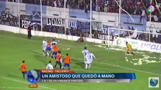 Un amistoso que quedó mano a mano