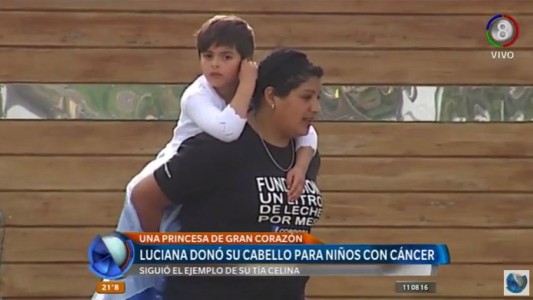 Una princesa de gran corazón | Donó su cabello para una nena que padece cáncer