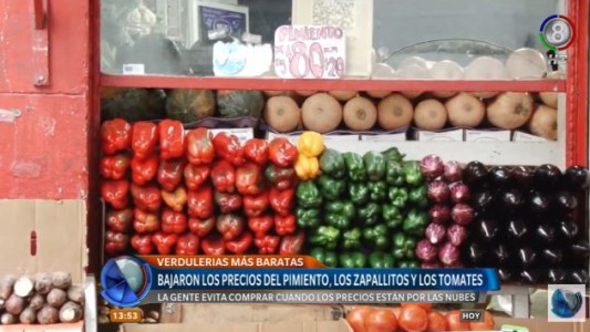 Bajaron los precios de las verduras