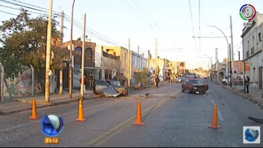 Impactante accidente en avenida Roca