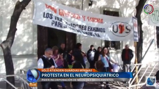 Trabajadores del Neurpsiquiátrico protestan por blanqueo de personal