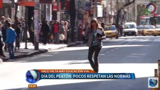 Día del peatón | "Cruzamos por donde nos conviene"