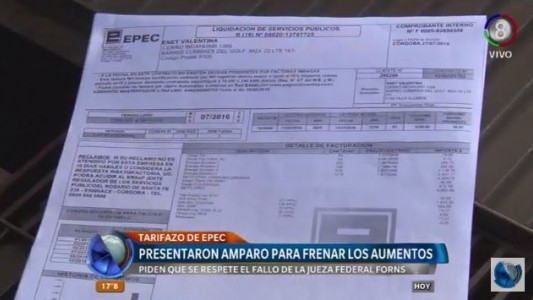 Presentaron un amparo por el tarifazo de la luz