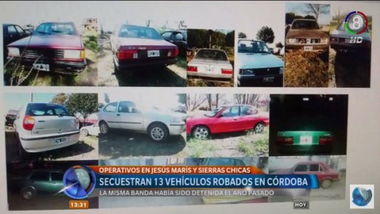 Policía secuestró 13 automóviles robados