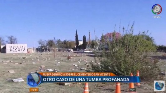 Nuevo caso de profanación de tumbas en el cementerio San Vicente