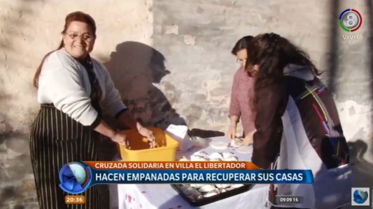 Hacen empanadas para recaudar fondos y recuperar sus casas