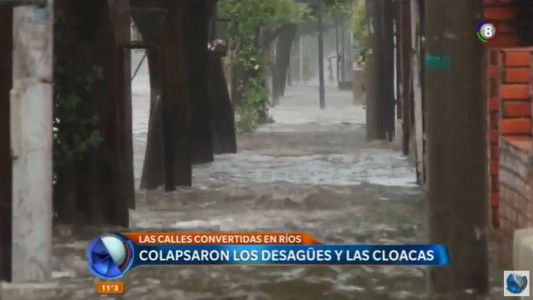 Llovió y colapsaron los desagües en la ciudad