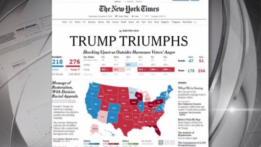 Los portales del mundo reflejaron la victoria de Donald Trump