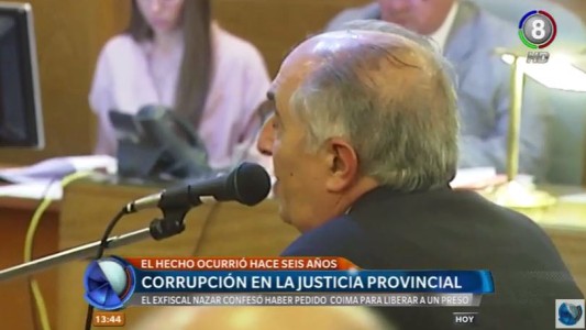 El ex fiscal Nazar admitió haber pedido coimas para liberar a un preso