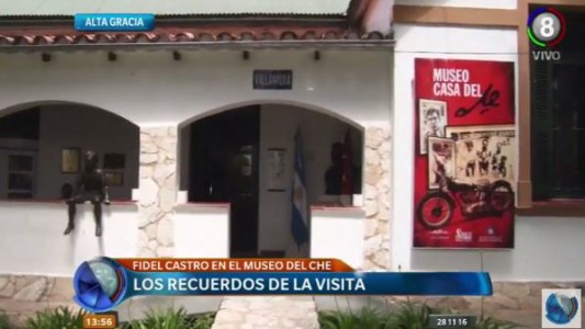 Cuando Fidel Castro visitó el museo del Che Guevara en Alta Gracia