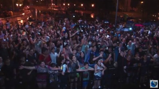 Por la tormenta, quedó a medias el festival de los estudiantes