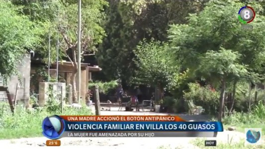 Accionó el botón antipánico y evitó un ataque de su propio hijo